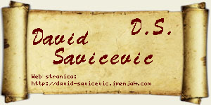 David Savićević vizit kartica